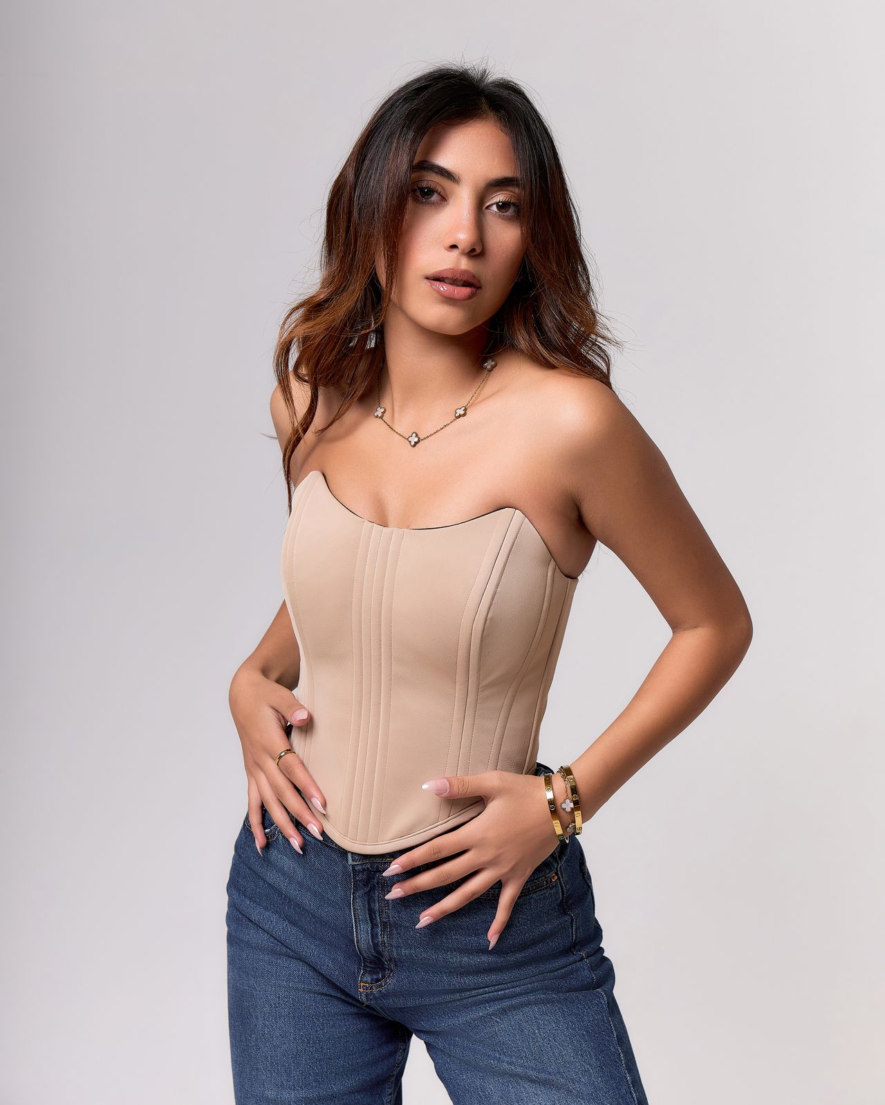 Beige corset